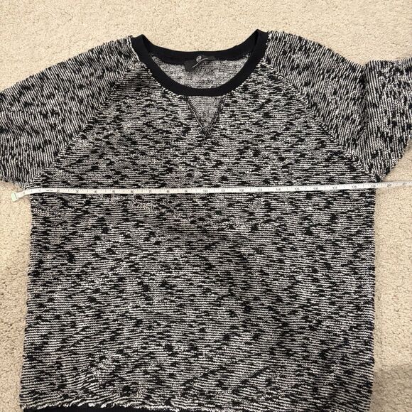 NWOT ADRIANO GOLDSCHMIED Womens Crewneck Sweatshirt Sweater Black White Small - Picture 5 of 8